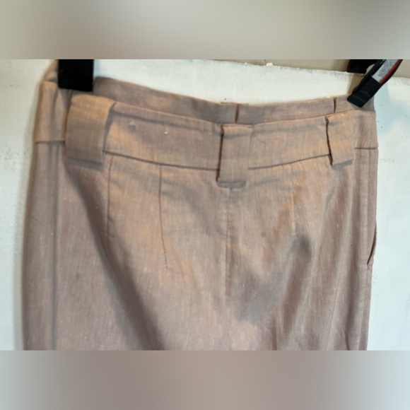 Woman’s Express Ankle High Rise dress pants pink tan color Size 4L - Picture 3 of 6